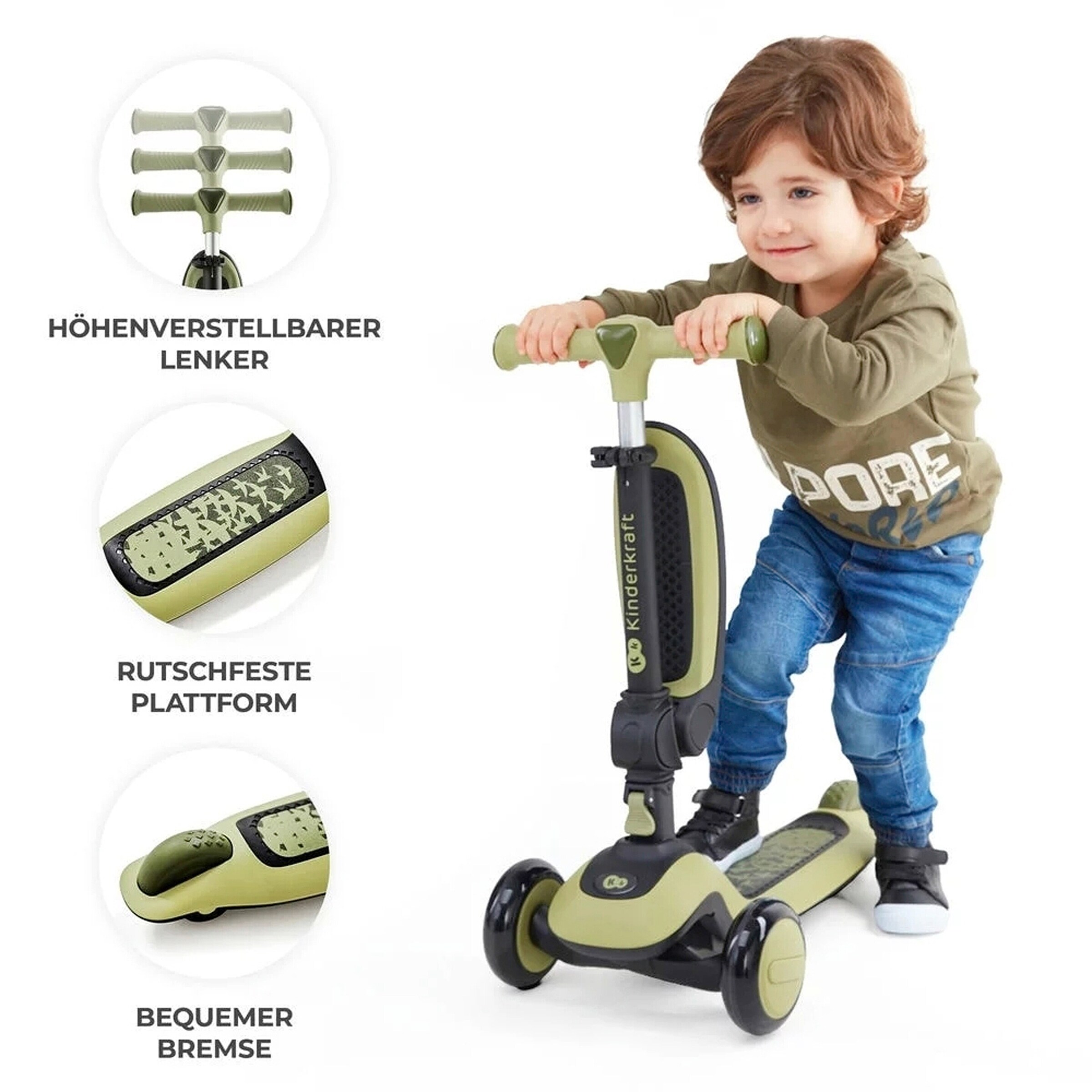 Kinderkraft Scooter HALLEY grassland green