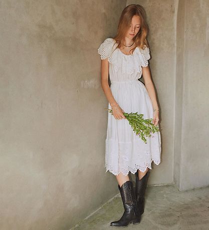 Designers Remix Kleid - Vera Strickerei - Cream