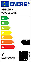 Spot LED GU5.3 621lm 7W IP20 blanc chaud Philips