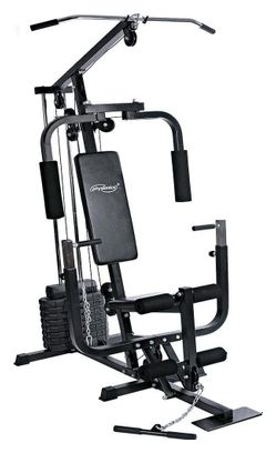 Station de musculation multifonction avec poids de 40 kg presse de poitrine butterfly câble barre latissimus 203 cm banc d'haltérophilie complet appareil de fitness gym 01_0000176