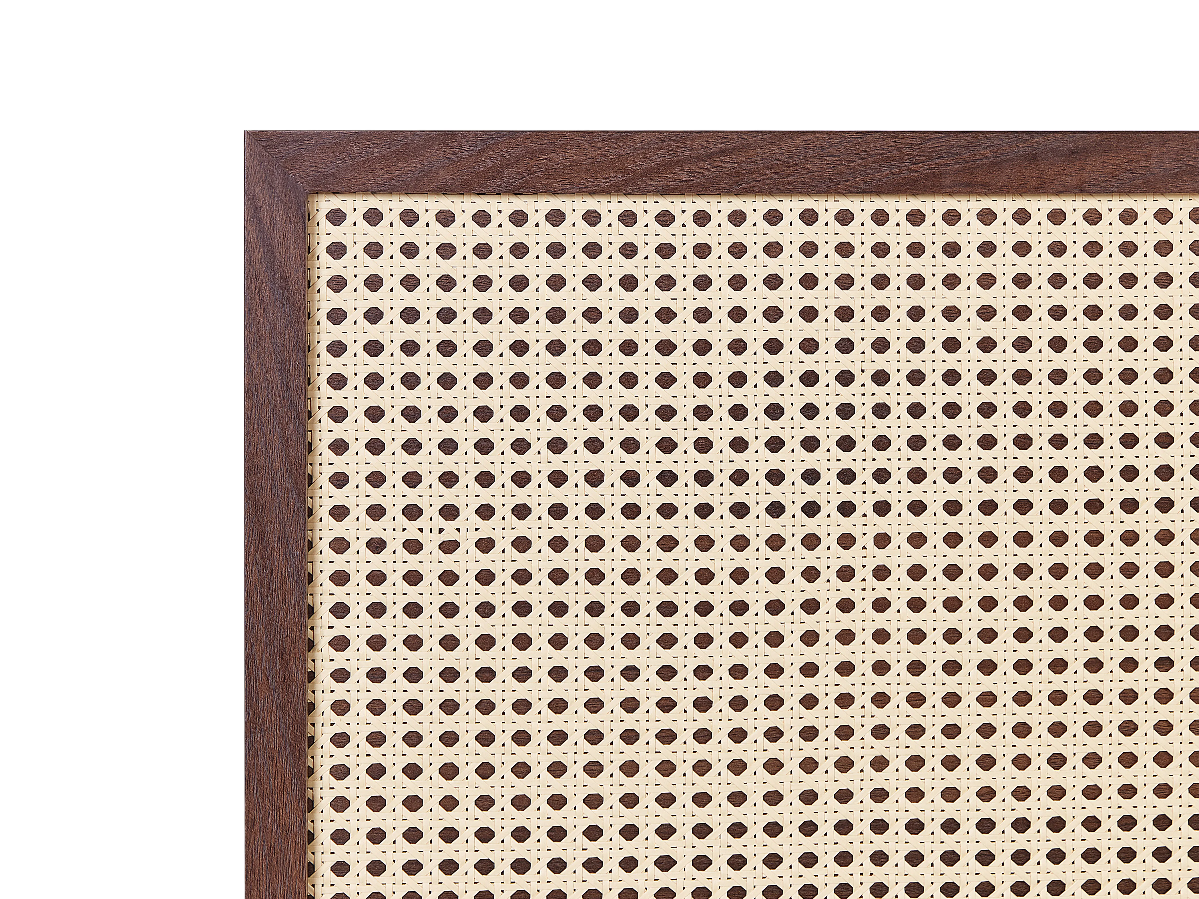 Bed Rotan MONPAZIER 160 x 200 cm Donkerbruin