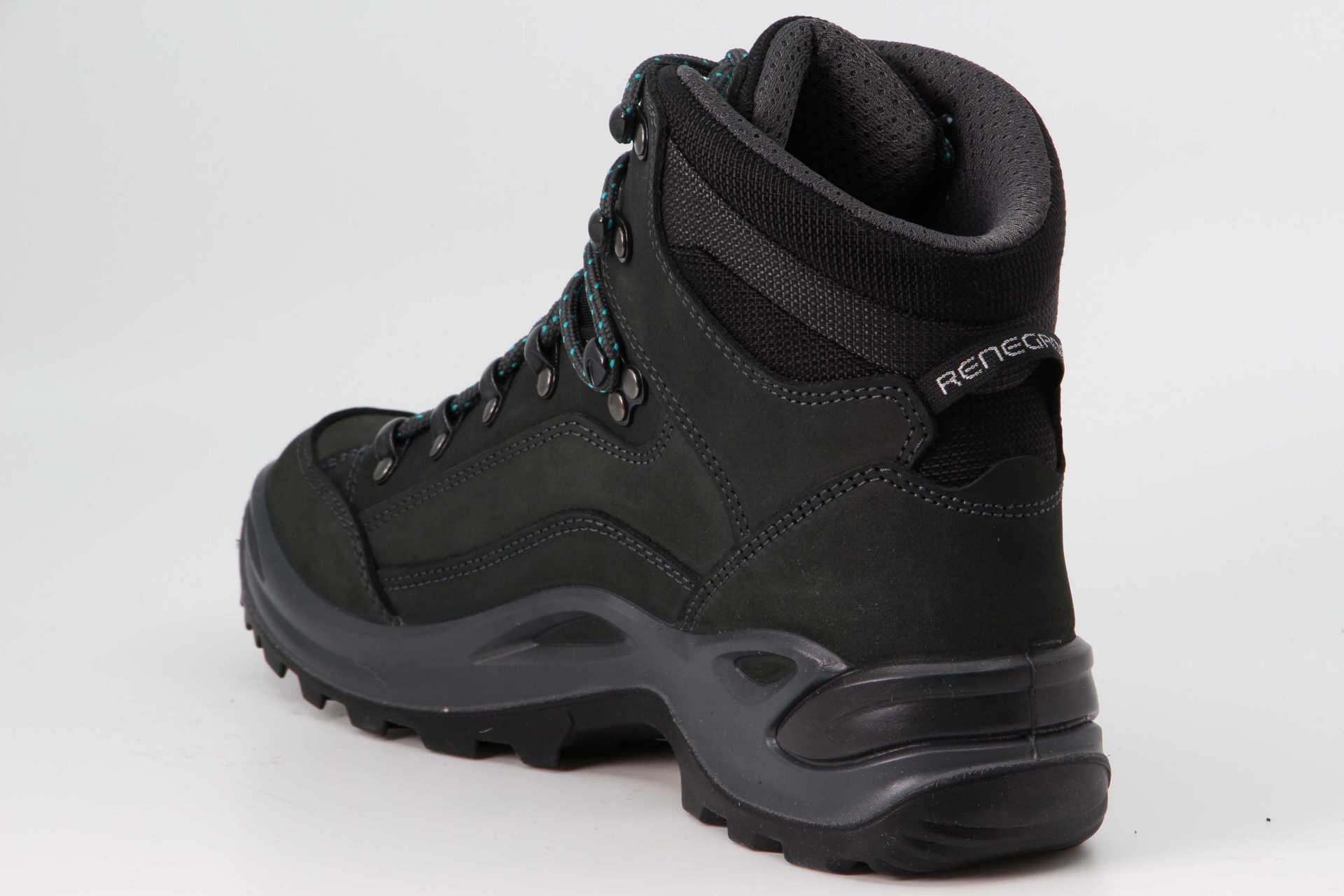 Lowa Renegade EVO GTX Mid WIDE asphalt / türkis