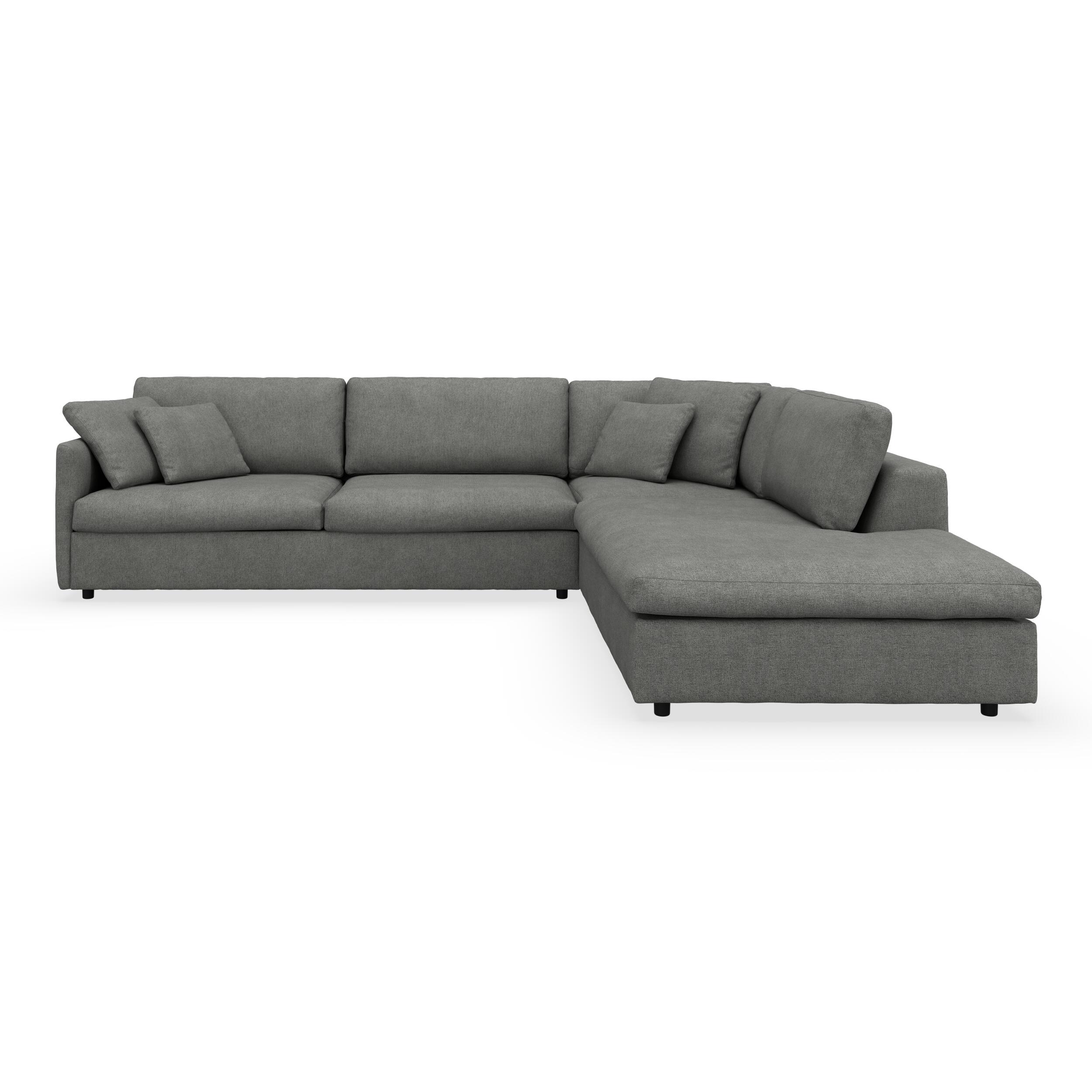 Angolo højrevendt sofa med pufafslutning