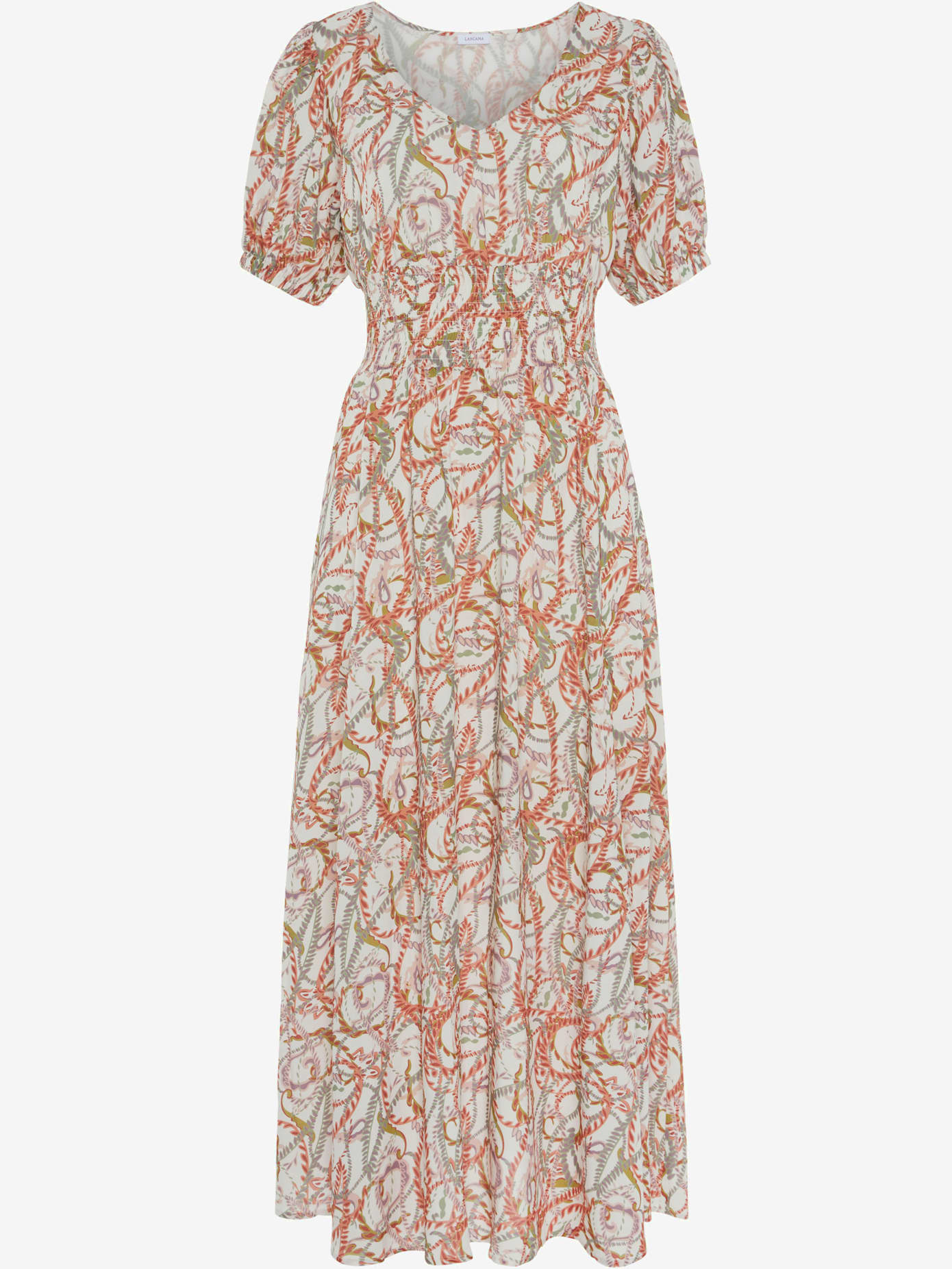 Robe longue encolure en v dégagée
