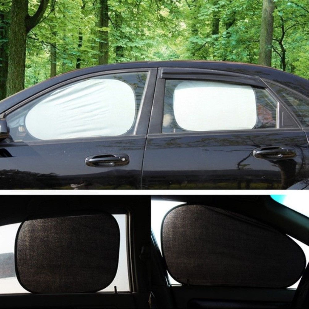 (6-tlg. Set) Windschutzscheiben Sonnenblende Seitenfenster Sonnenschutz für das Auto - Silber