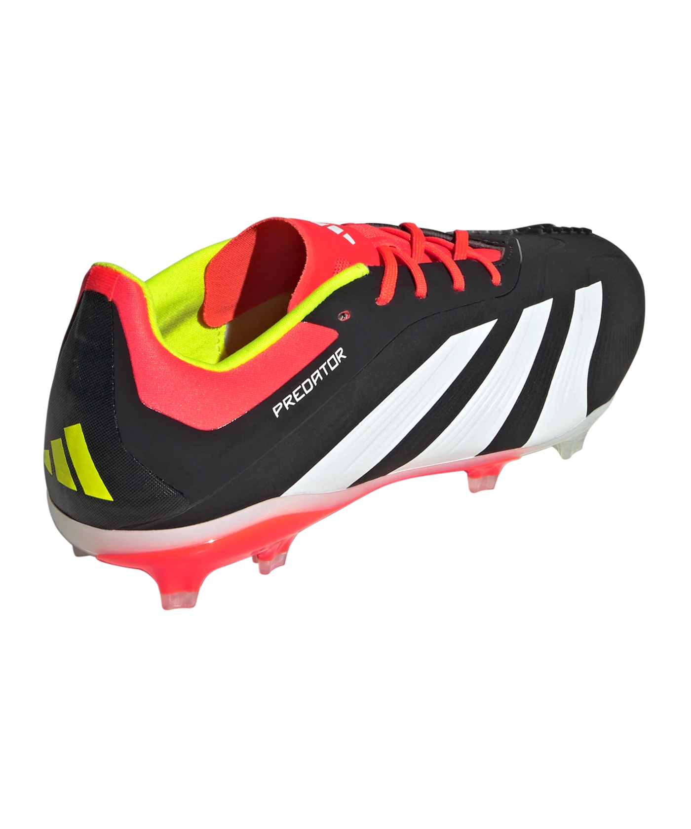 adidas Predator Elite FG Solar Energy Kids Schwarz Weiss Rot