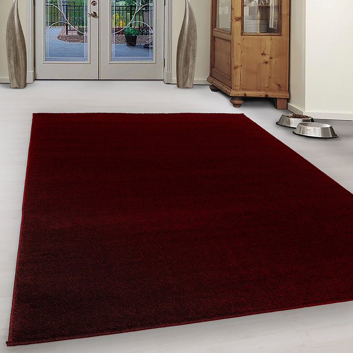 Laagpolig vloerkleed - Asa Rood | Tijdloos design