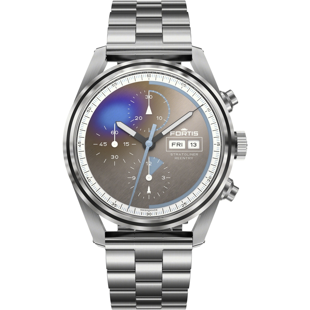 Fortis Stratoliner S-41 Reentry Edition Block Bracelet