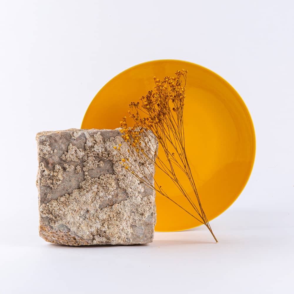 Assiette plate ronde 25cm jaune OGRE La Fabrique