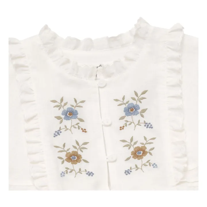 Louisiella Robe Flossie Brodée | Blanc