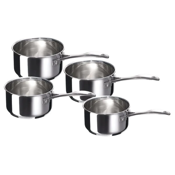 Lot de 4 casseroles et 4 couvercles Chef de 14 à 20 cm Beka