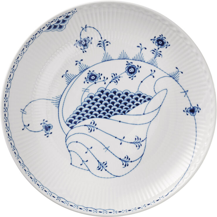 Royal Copenhagen Royal Creatures skål, strandskal, 25 cm. Hvid