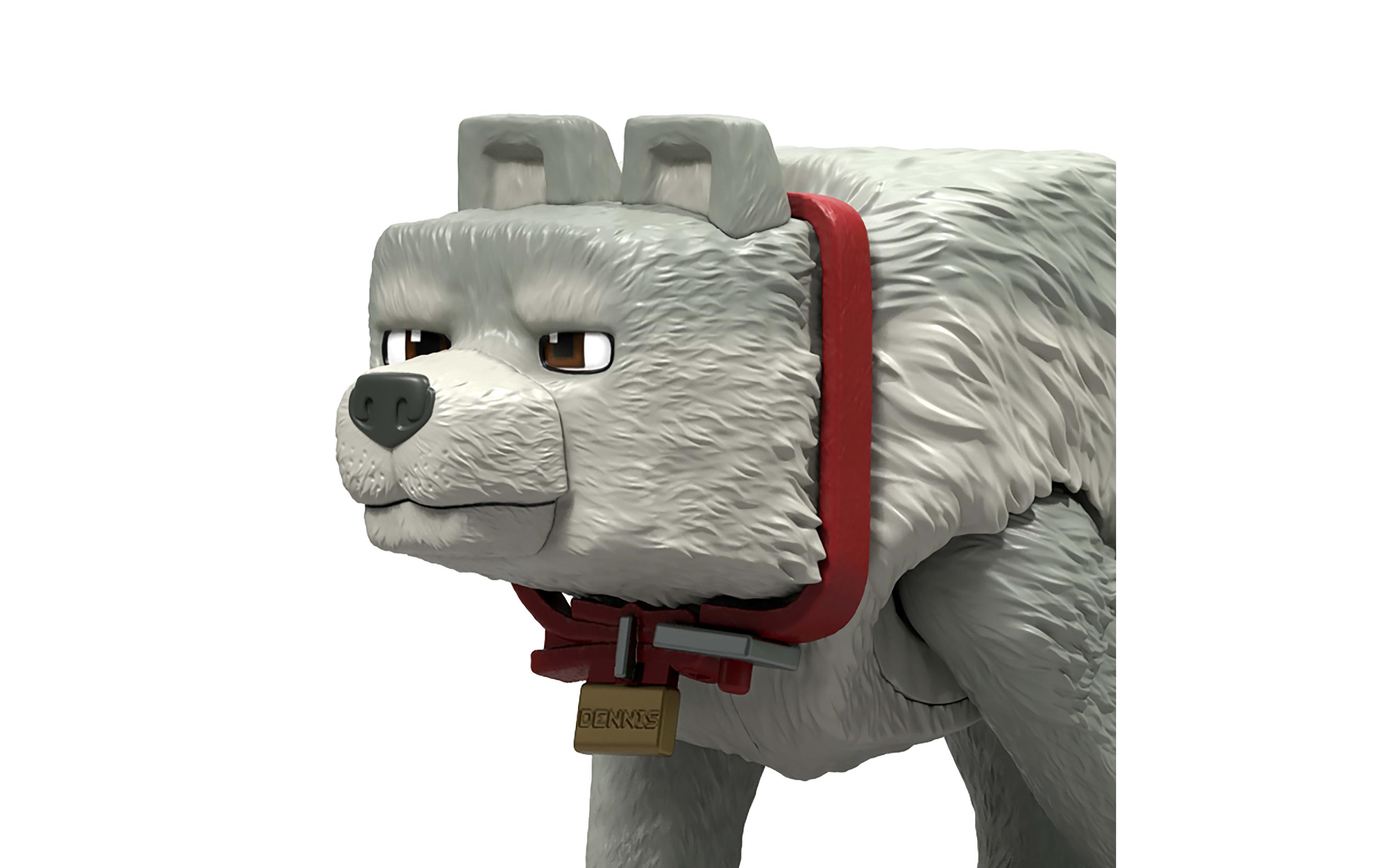 Minecraft Dennis der Wolf Actionfigur und Zubehör 8 cmKinderspielzeugfigur