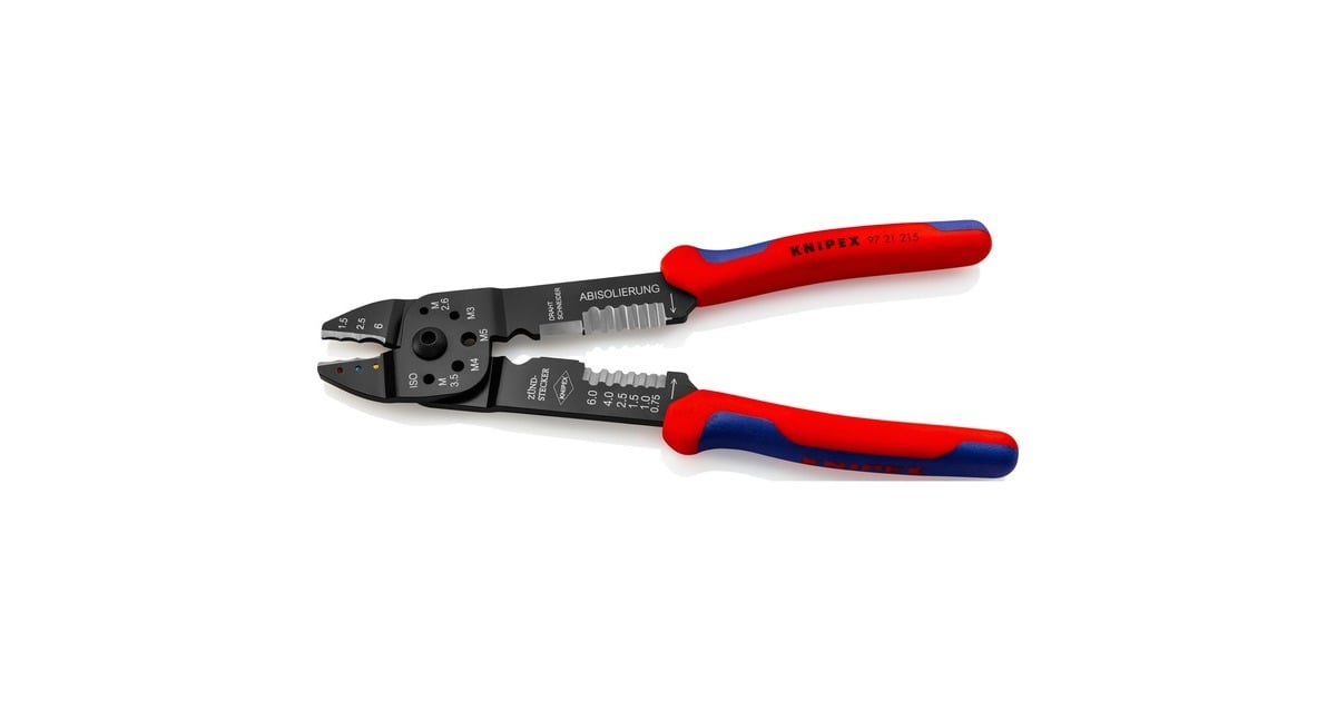 KNIPEXKrimptang 9721215  (Rood/blauw)