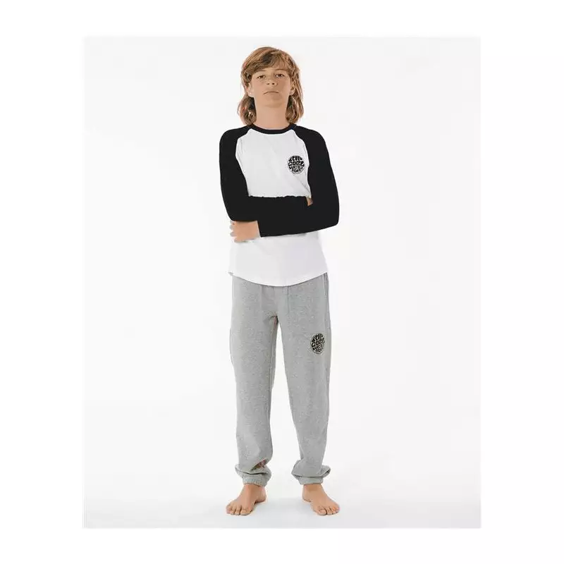 Teeshirt junior RIPCURL Wettie Icon Ls Tee -Boy White