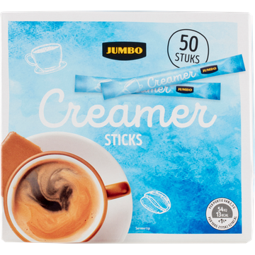 Jumbo Creamer Sticks 50 Stuks