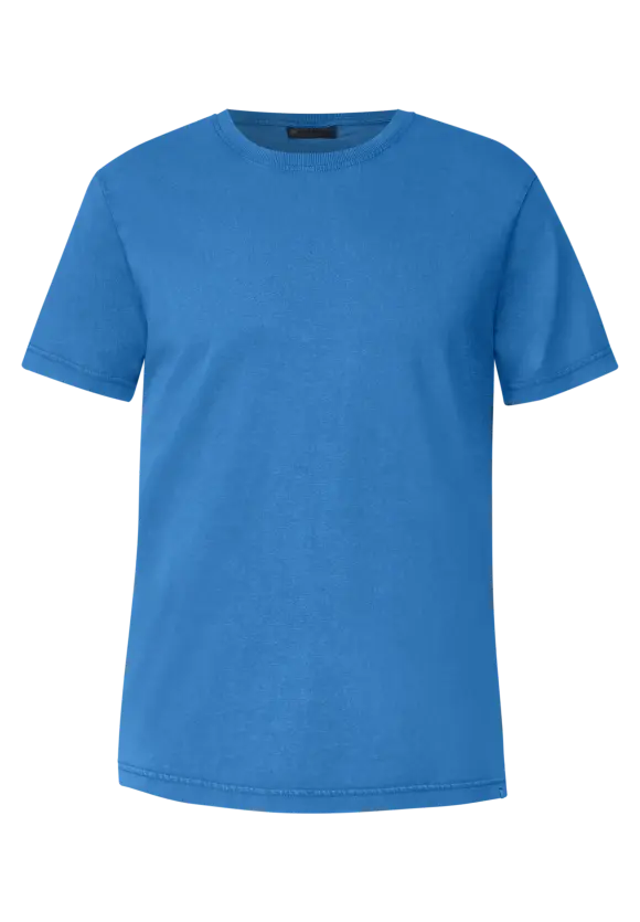 T-Shirt in gewaschener Optik - classic blue