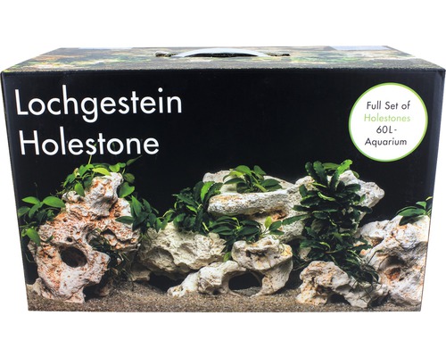 Aquarium decoratieset, multi-hole rock voor 60L aquarium