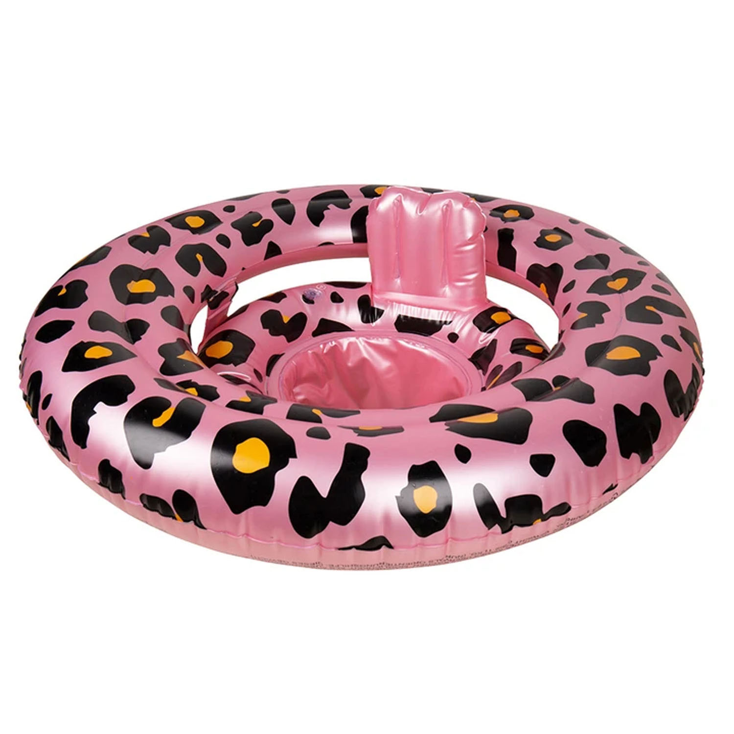 Swim Essentials Baby Zwemzitje Roze Luipaard, 0-1 jaar