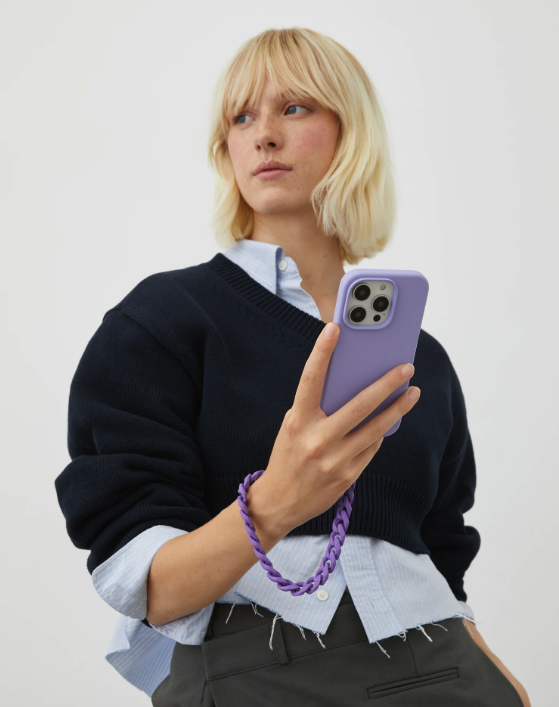 iPhone 15 Pro Silikon Hülle Case Recycled (IDSIC-I2361P-474) - Lila