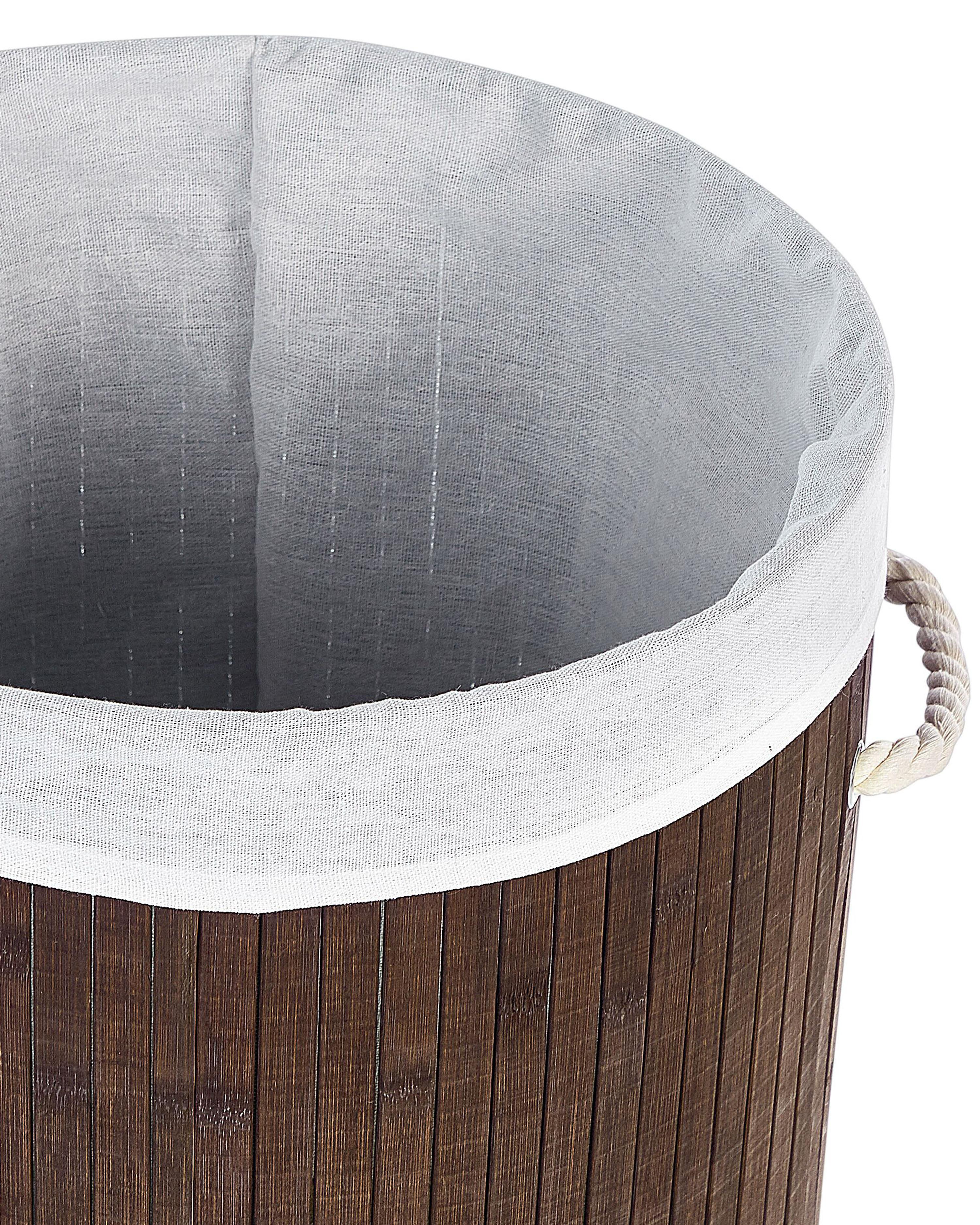 Mand SANNAR Bamboehout Donkerbruin 75 L