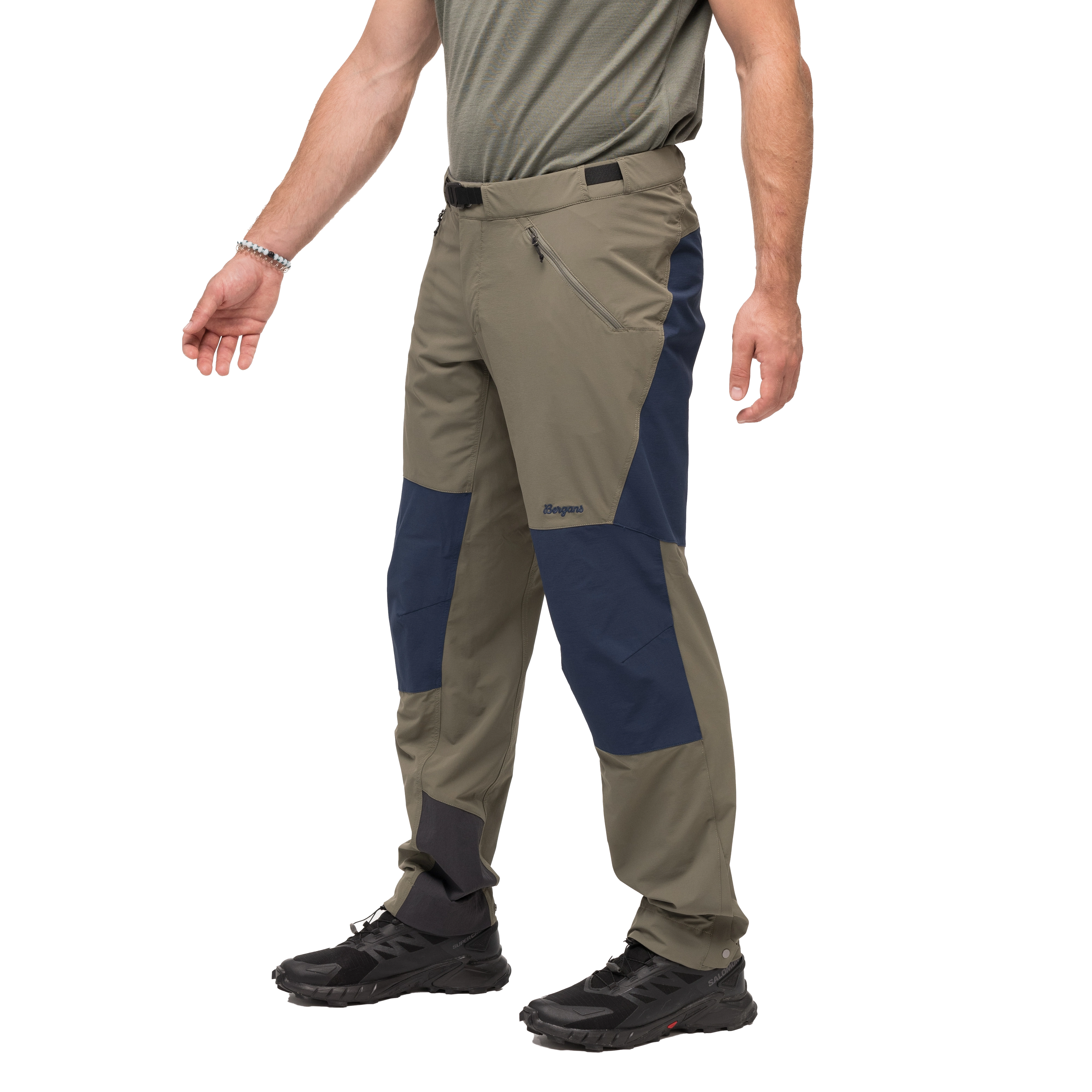 Vaagaa Softshell Pants Men Green Mud / Navy
