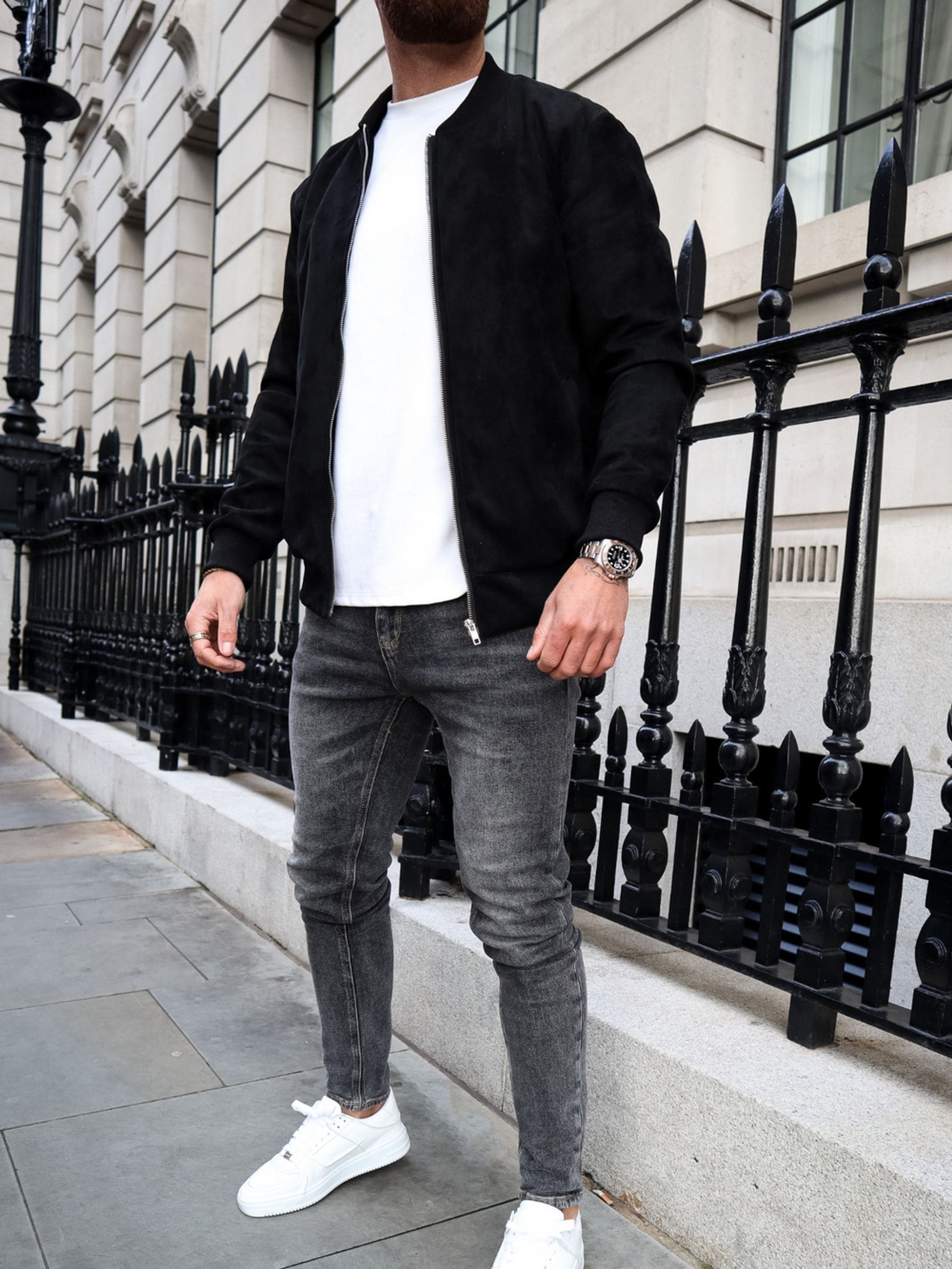Zwart chroom - CAPO Slim Fit Denim Jeans