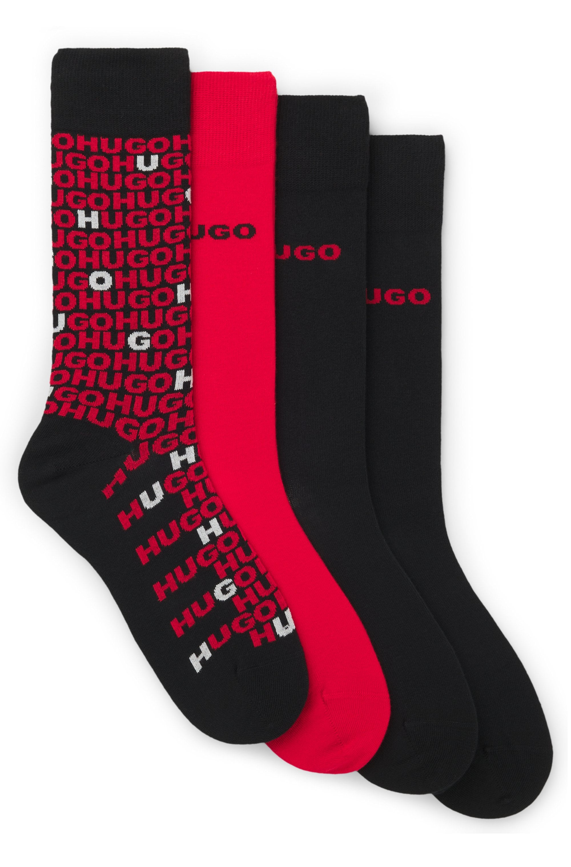 HUGO Underwear Socken »4P GIFT TORTUGA« 4 Paar tlg. mittelhoch, mit Logo-Details, in Geschenkbox