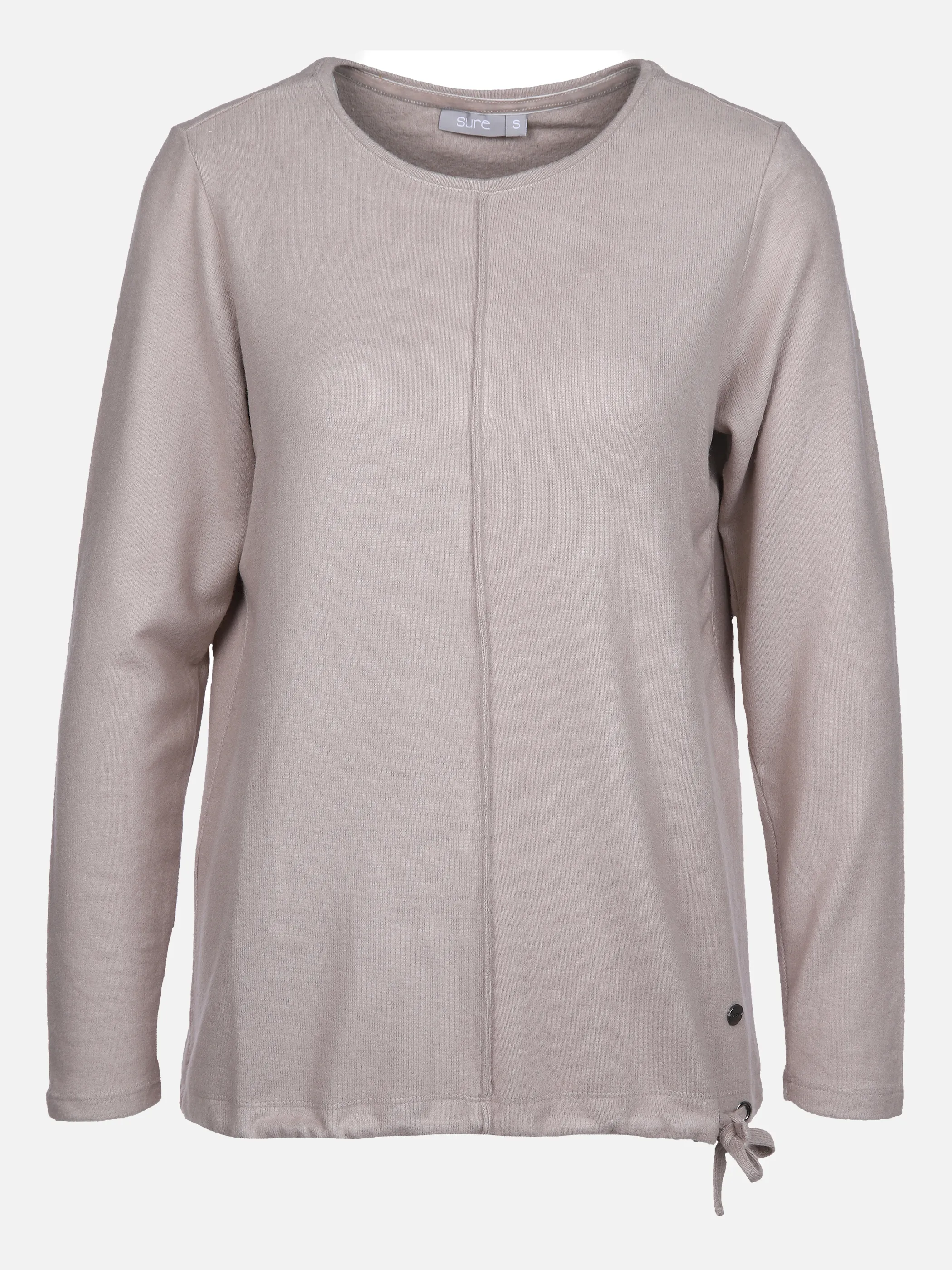 Damen Flauschshirt in melierter Optik