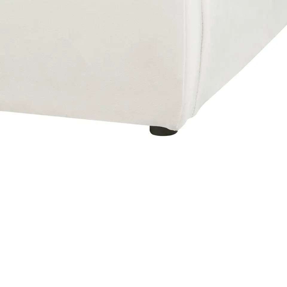 BAJONNA - Tweepersoonsbed - Off-white - 160 x 200 cm - Stof
