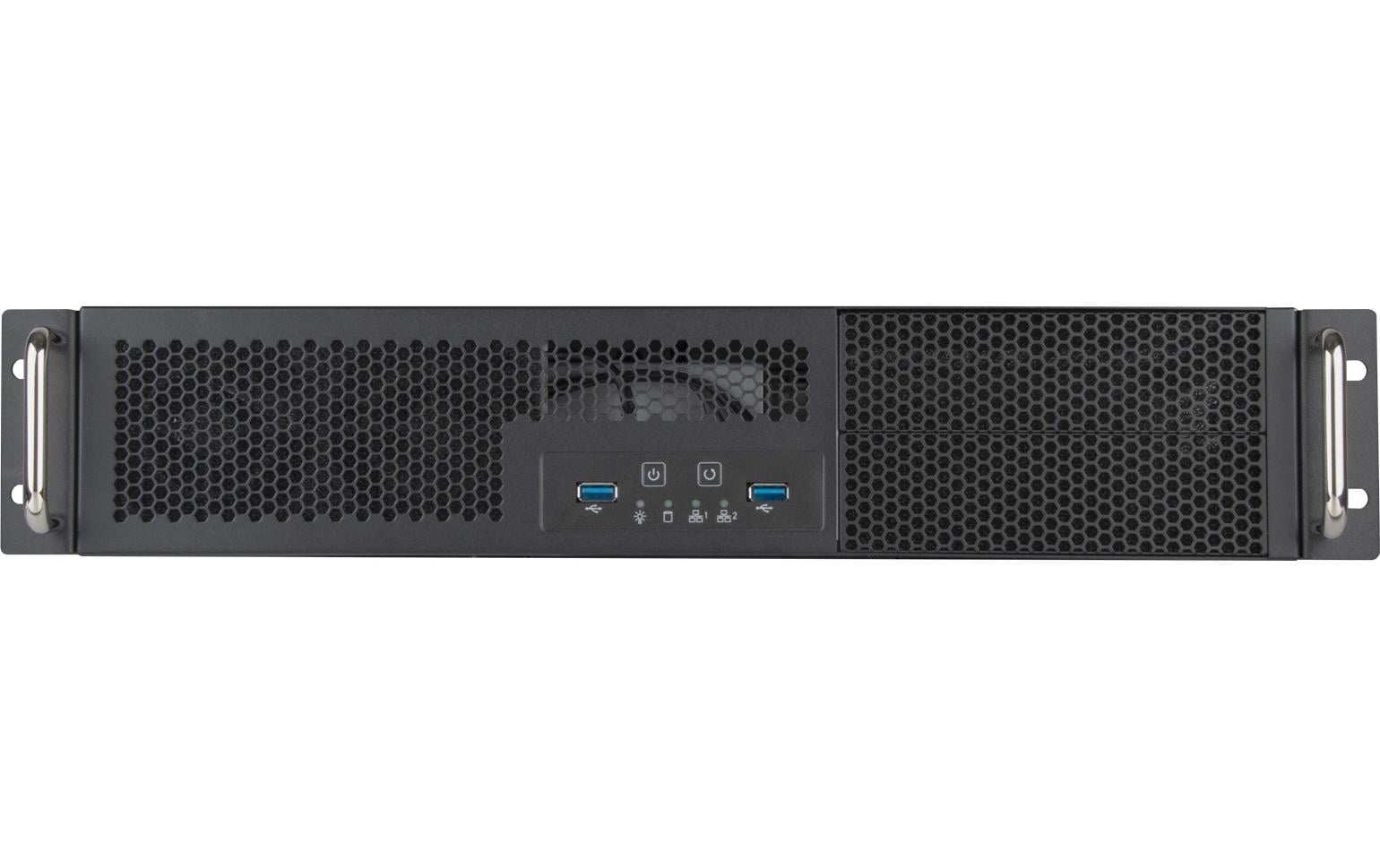 Gehäuse RM23-502-MINI<br>2HE Rackmount Servergehäuse für Micro-ATX und Mini-ITX Mainboards