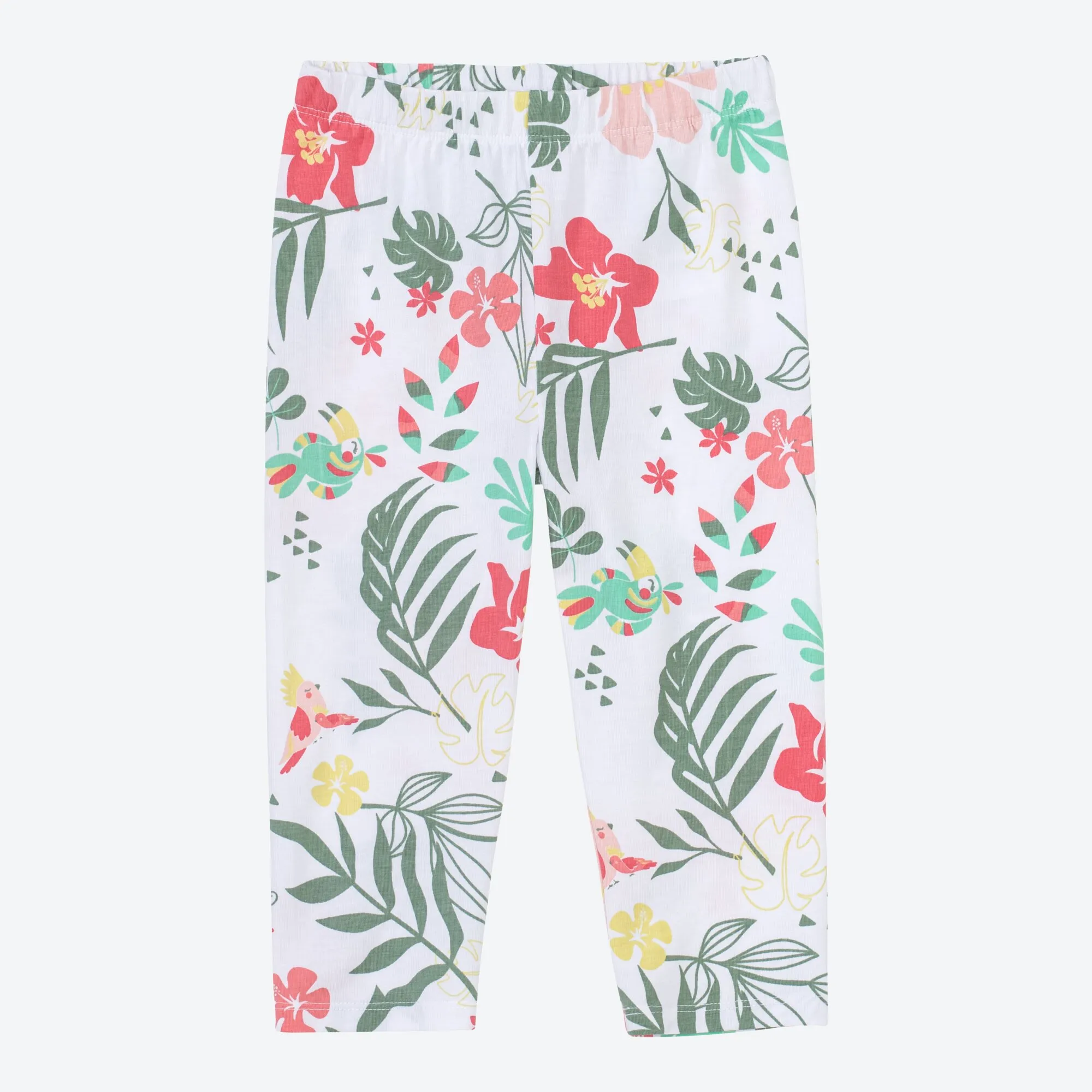 Mädchen-Caprihose mit Dschungel-Muster