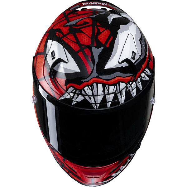 HJC - Casque RPHA 12 Maximized Venom MC1SF / Rouge / Blanc / Noir / Mat