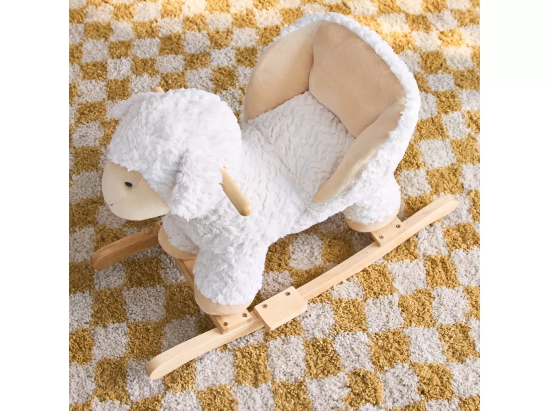 Fauteuil mouton à bascule pour enfant