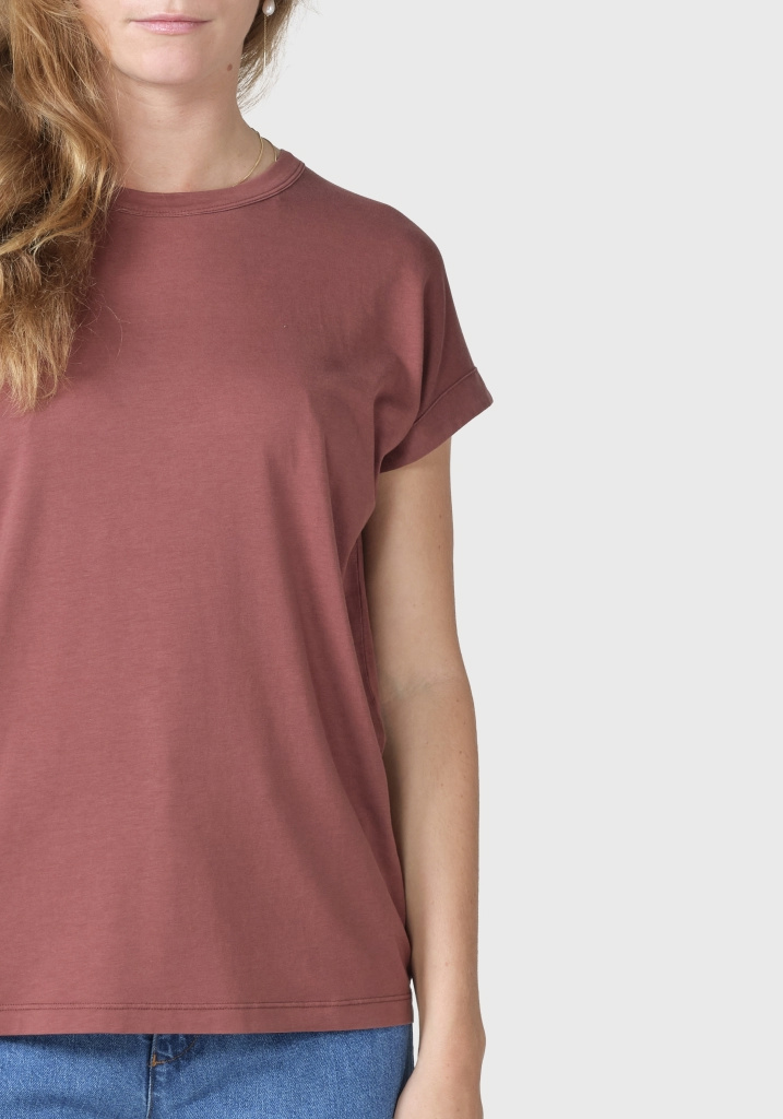 Klitmøller Collective T-Shirt Sigrid Tee Burgundy