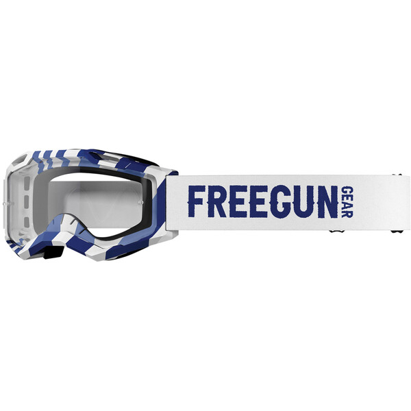 Freegun - Masque Danger Blanc / Navy