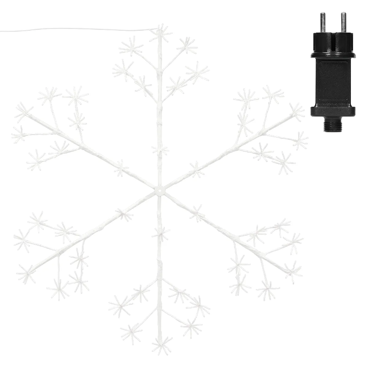 ECD Germany Décoration LED Flocon de neige