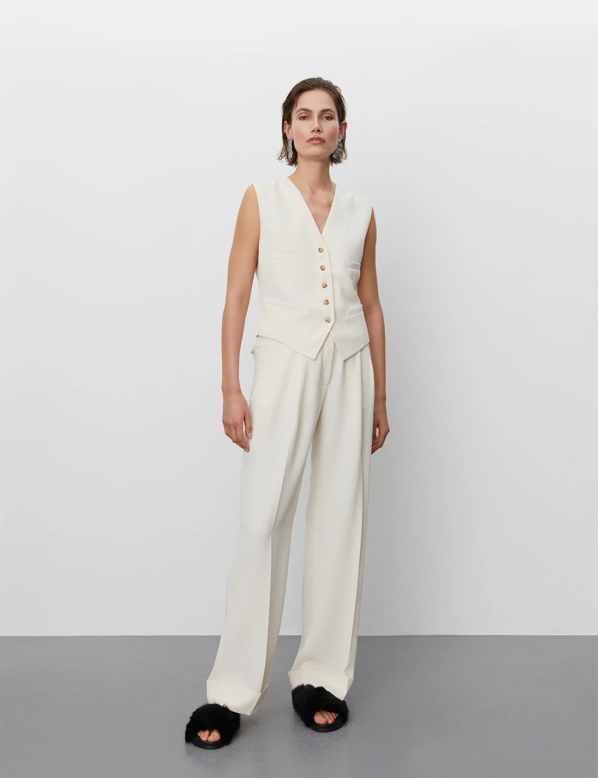 DAY Birger et Mikkelsen  Jacques Classic Gabardine bukser - Creme