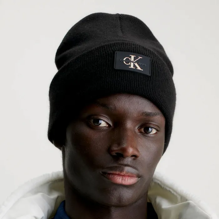 Calvin Klein Monologo Patch Beanie Heren