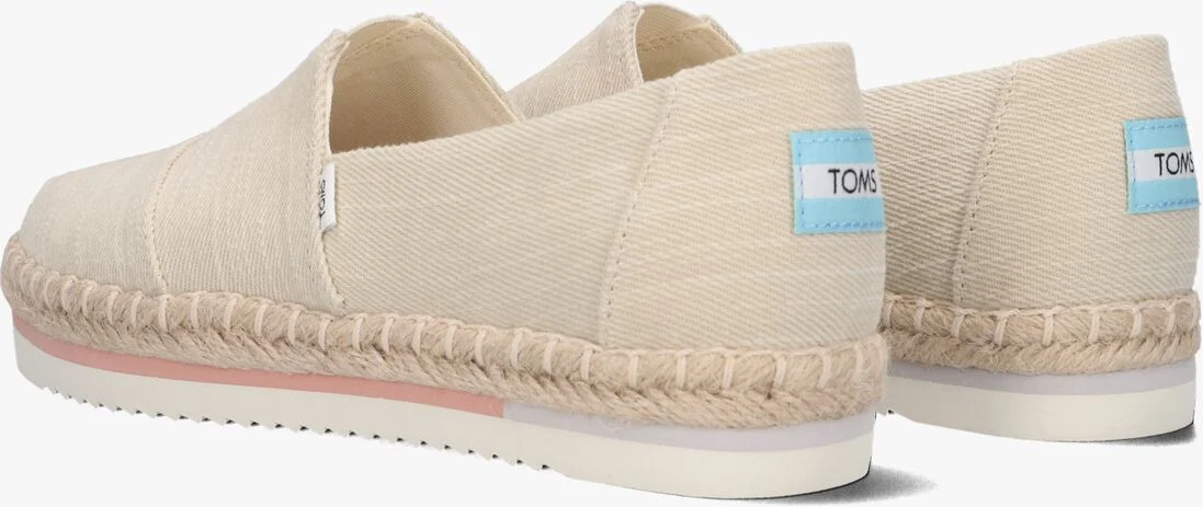 TOMS beige toms espadrilles alpargata platform rope