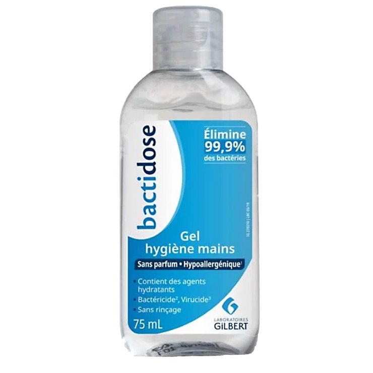 Bactidose gel hygiène mains parfum neutre 75ml