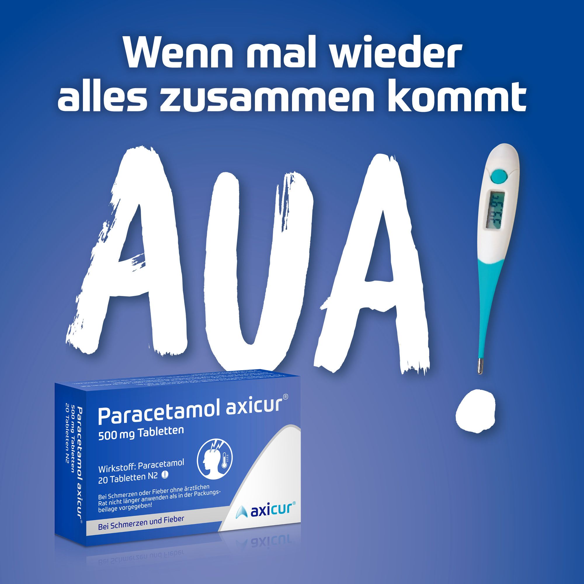 Paracetamol axicur® 500 mg Tabletten
