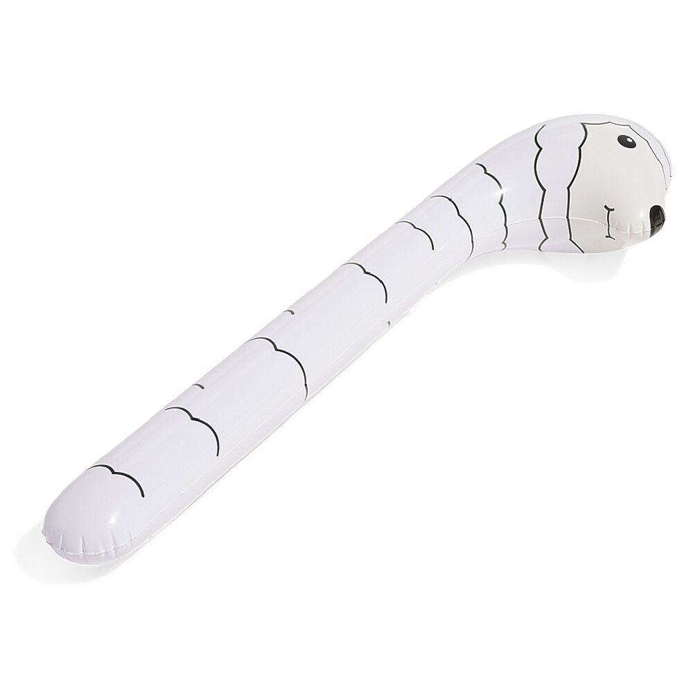 Frite gonflable lama blanc et noir L98cm