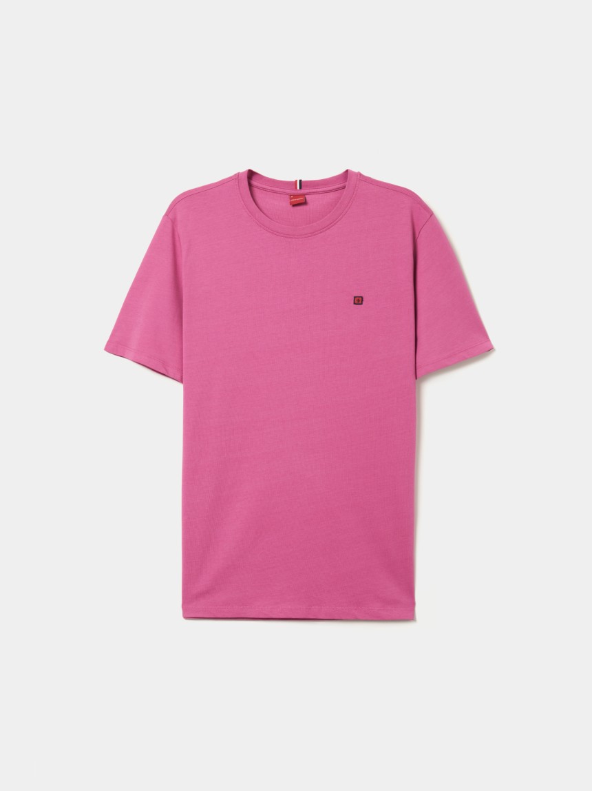 T-shirt básica de algodão
