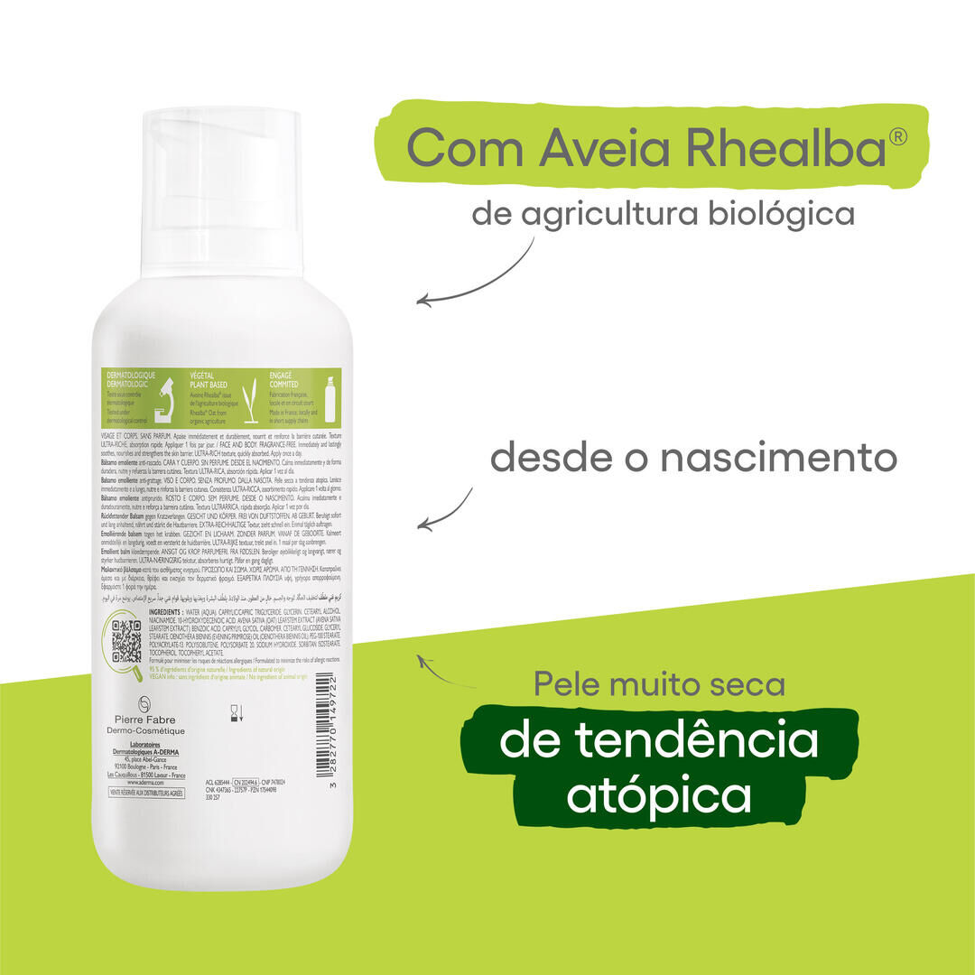 Exomega Control - Bálsamo Emoliente Antiprurido - 400ml