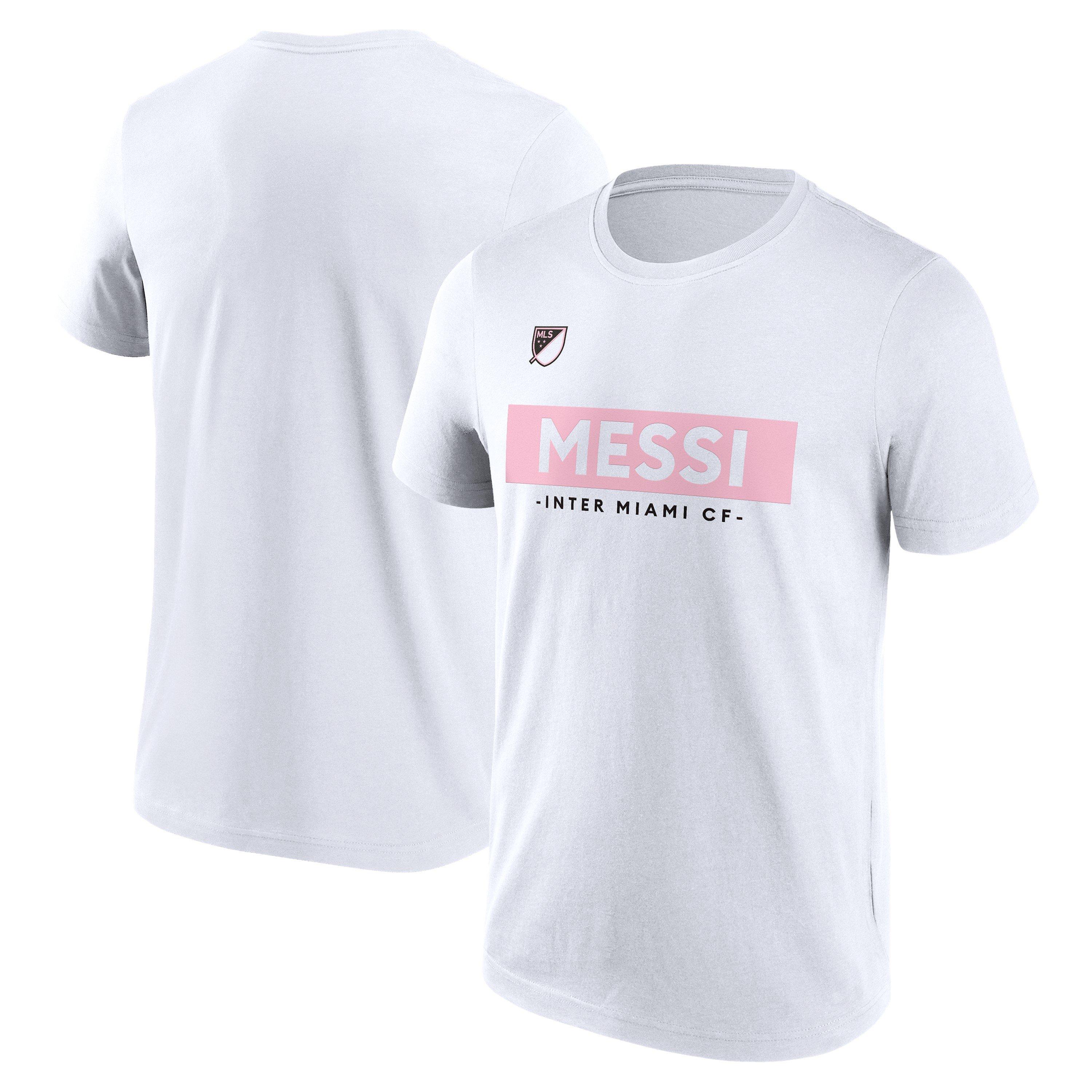 MLS Messi Inter Miami Block T Shirt Adults
