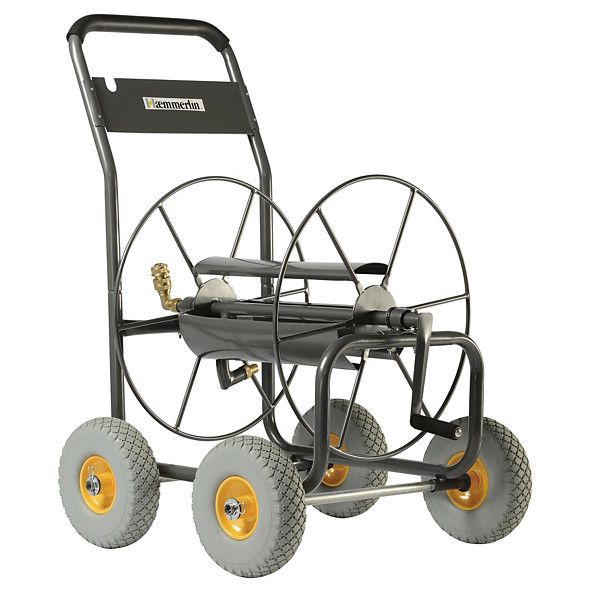 Dévidoir 4 roues Haemmerlin pour tuyau arrosage 110 m