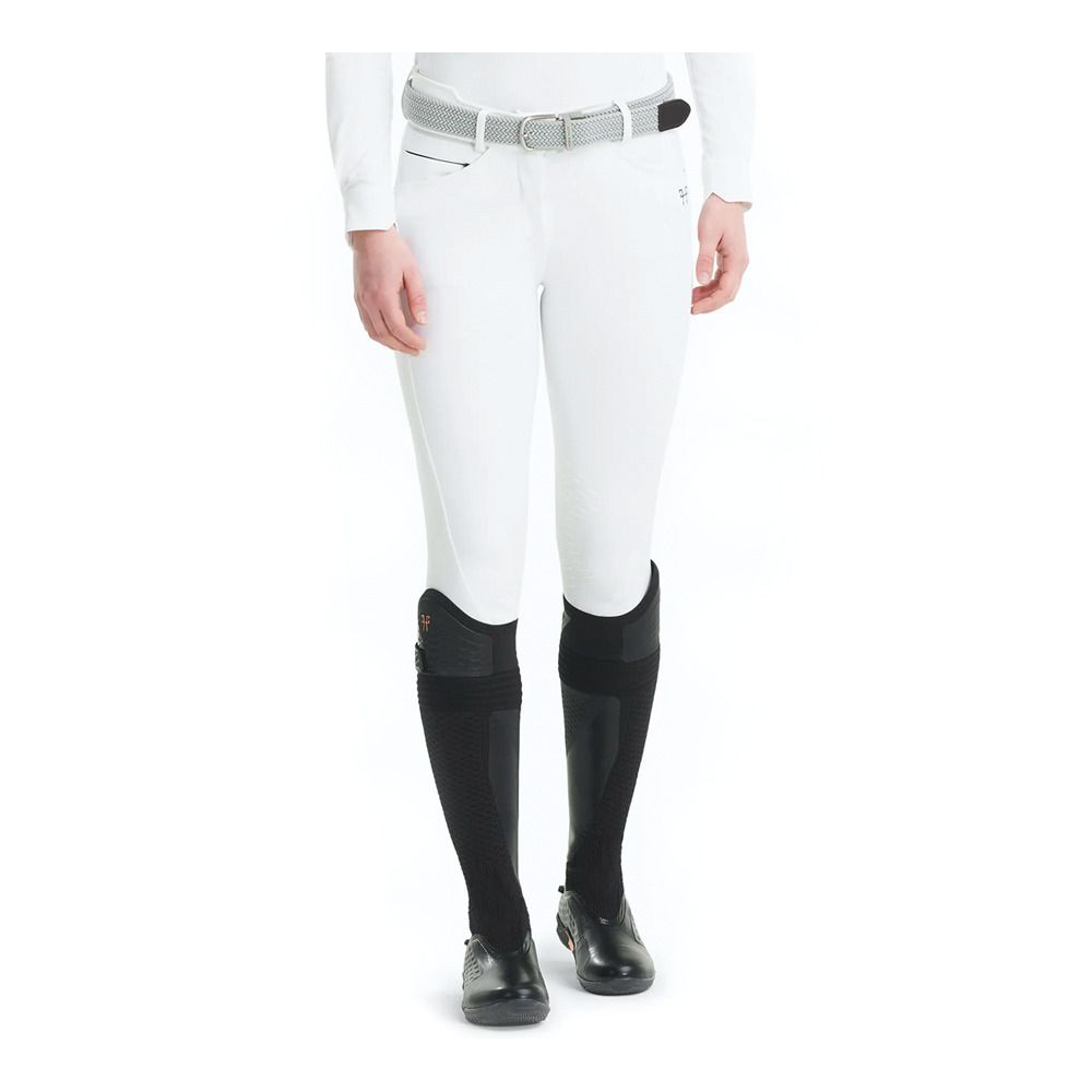Horse Pilot X-DESIGN - Pantalon siliconé Femme white/grey