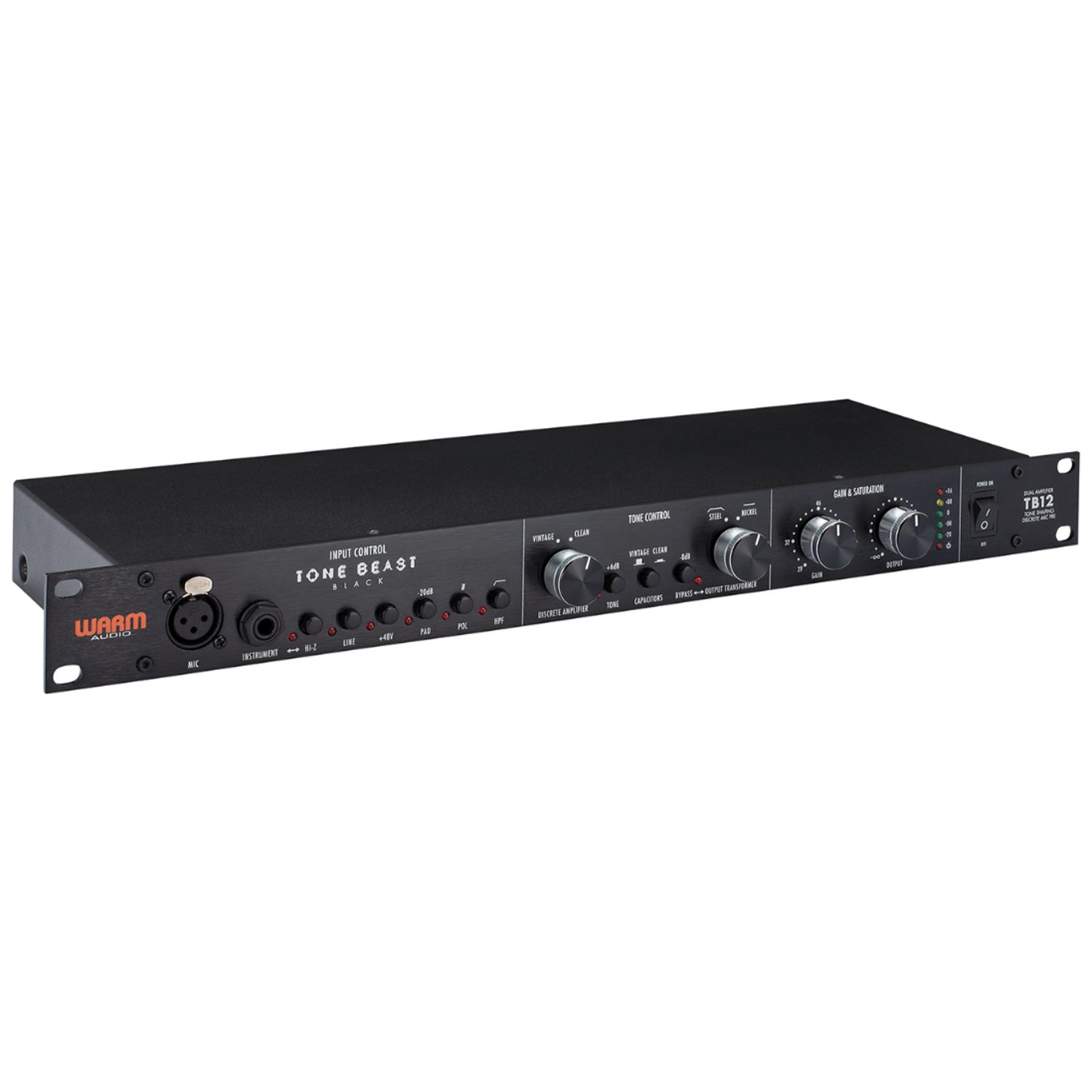 Warm Audio TB12 Tone Beast microfoonvoorversterker (zwart)