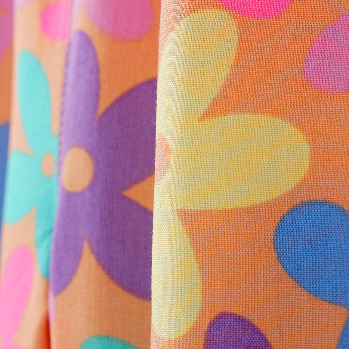 Topolino Mädchen Hose mit bunten Blumen hellorange